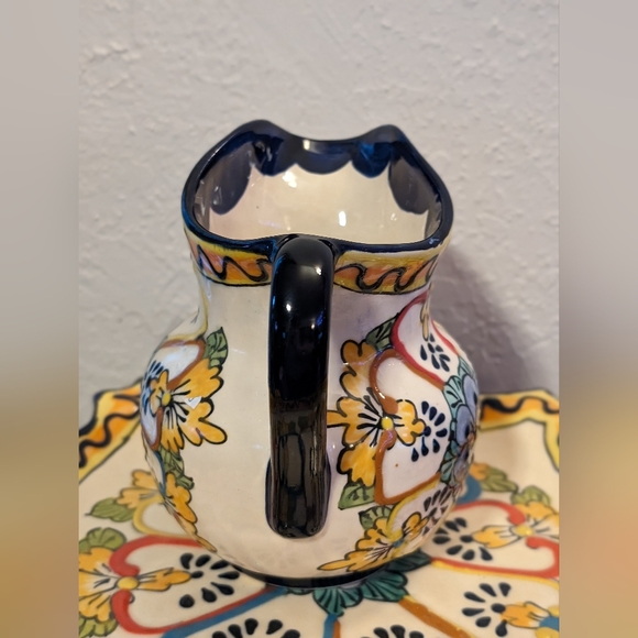 Vintage Mexican vase and plate - Picture 5 of 8